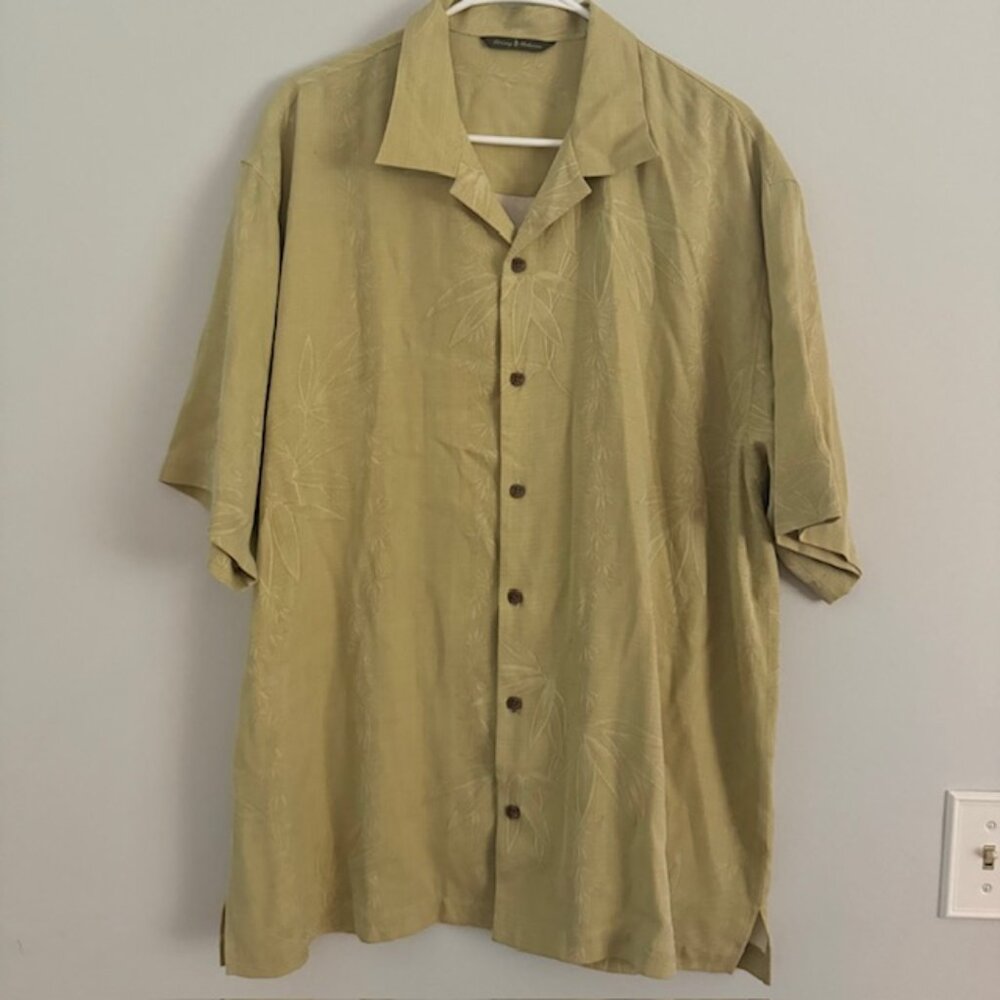 Men's Tommy Bahama Silk Button Up Shirt Size XL